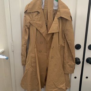 Bebe trench coat size large.